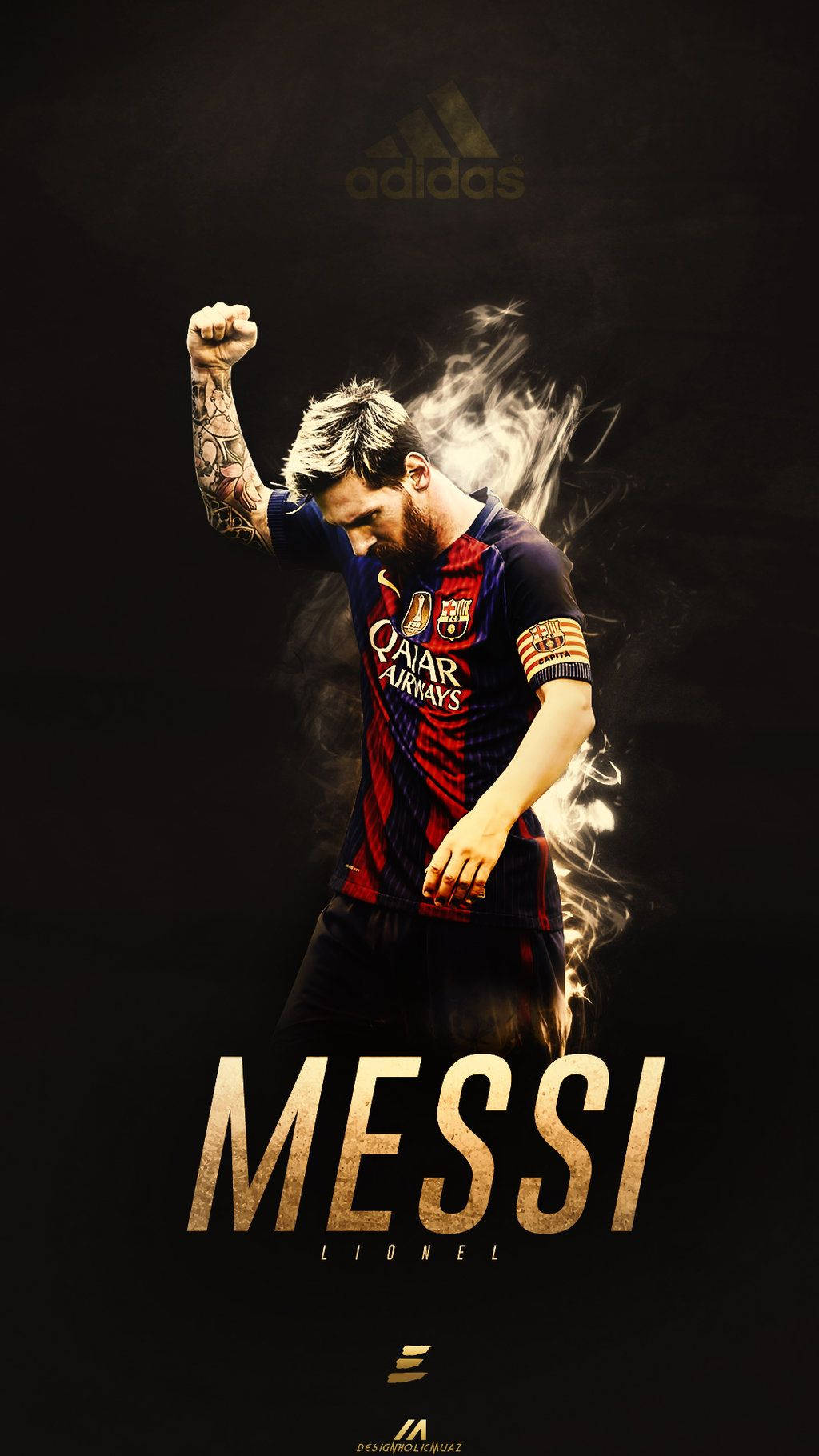 Lionel Messi Celebrates After Scoring. Wallpaper