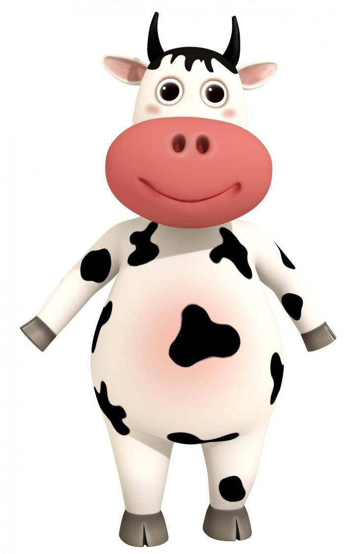 Little Baby Bum Cow Wallpaper