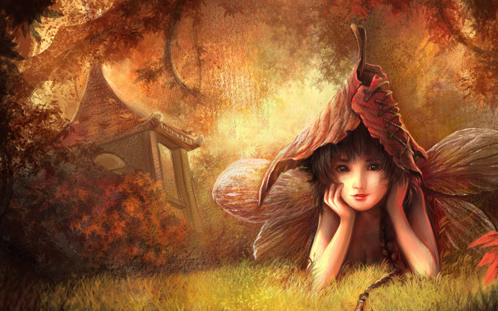 Little Girl Fairy Wallpaper