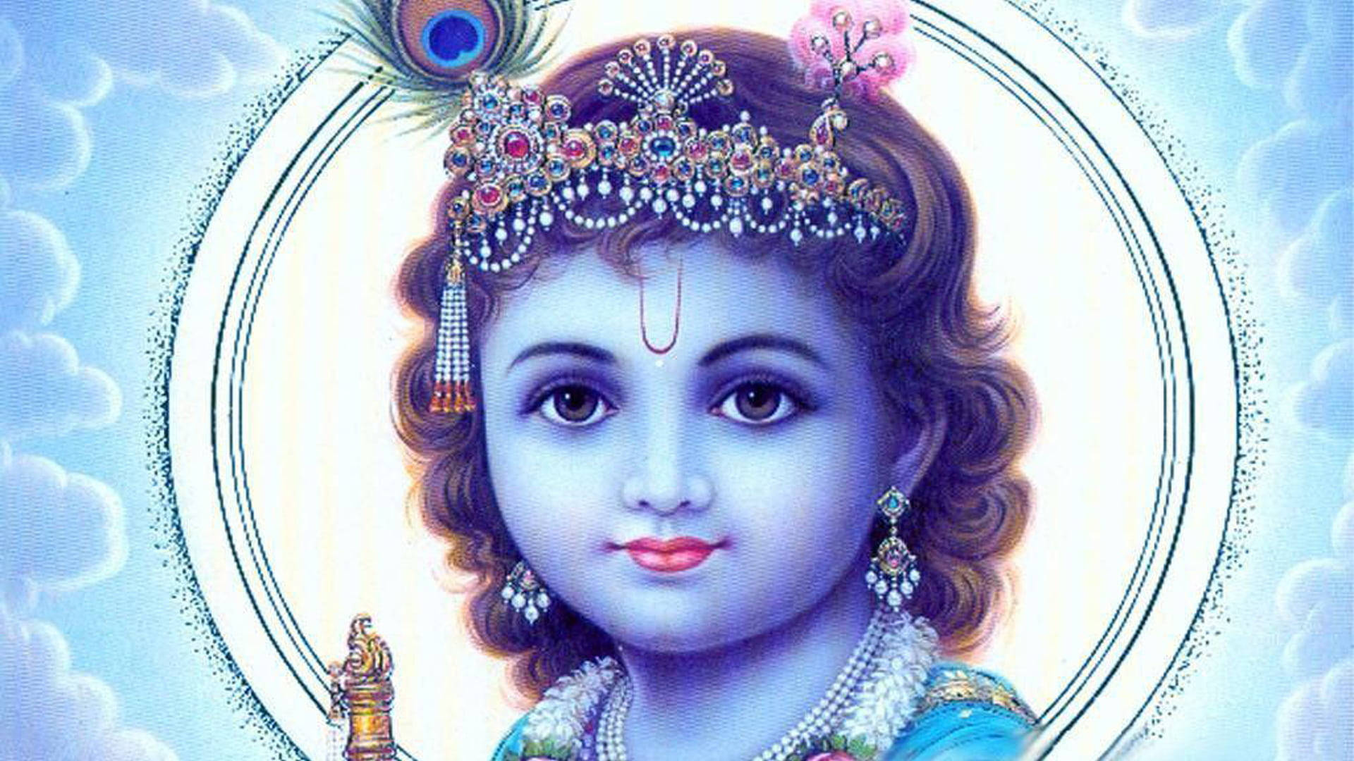 Little Hindu God Krishna Wallpaper