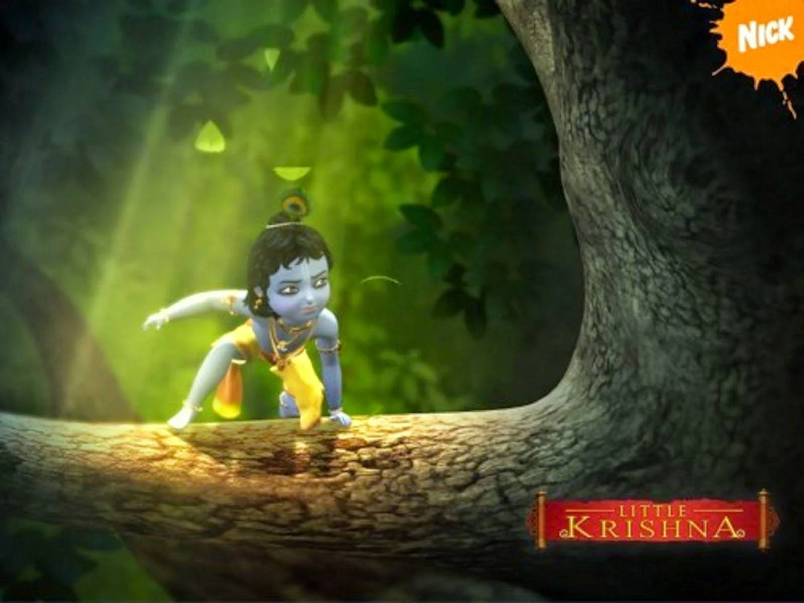 Little Krishna - Embodiment Of Innocence And Divinity Wallpaper