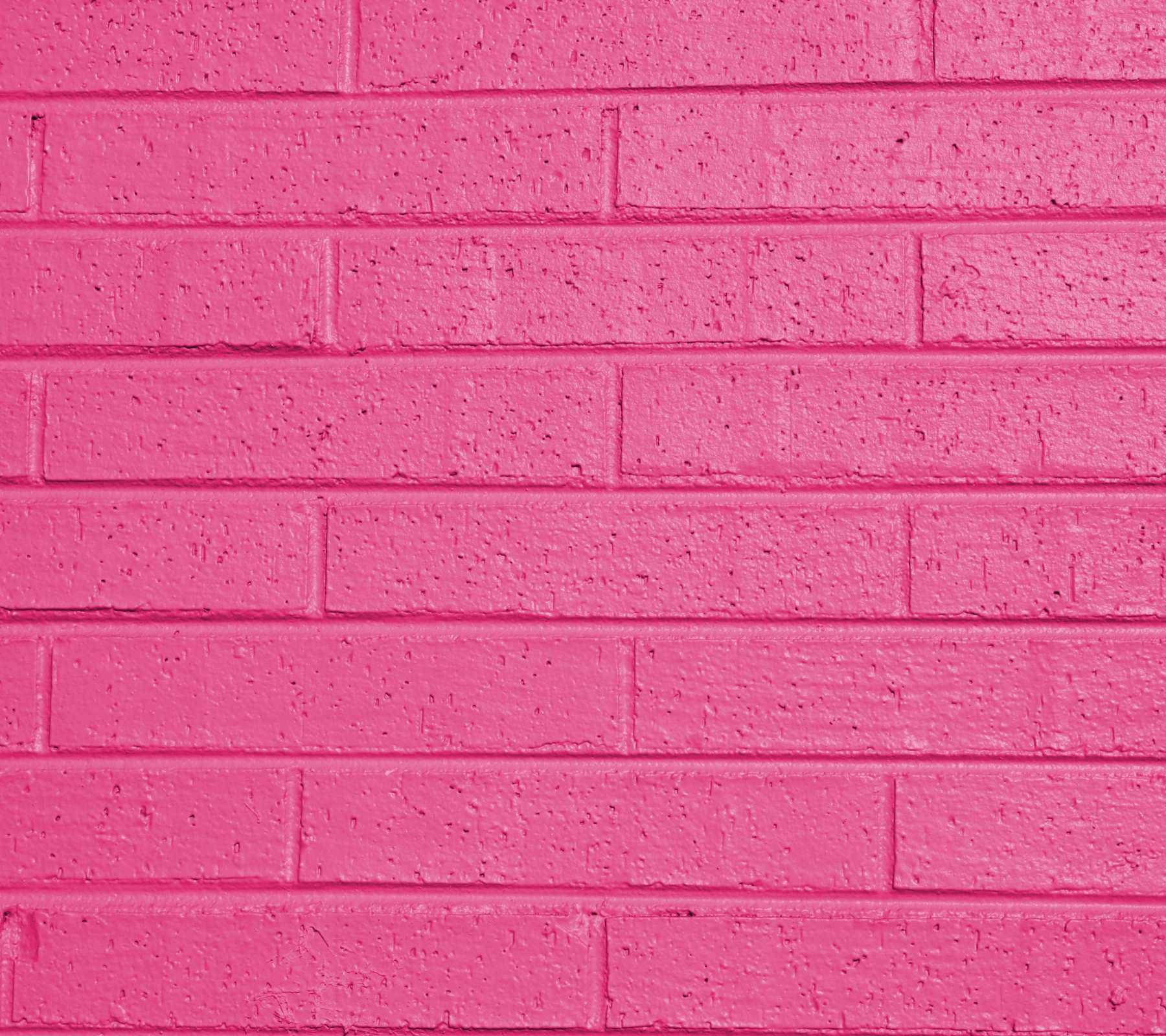 Liven Up Your Space With This Gorgeous Pink Aesthetic Brick Wall Wallpaper