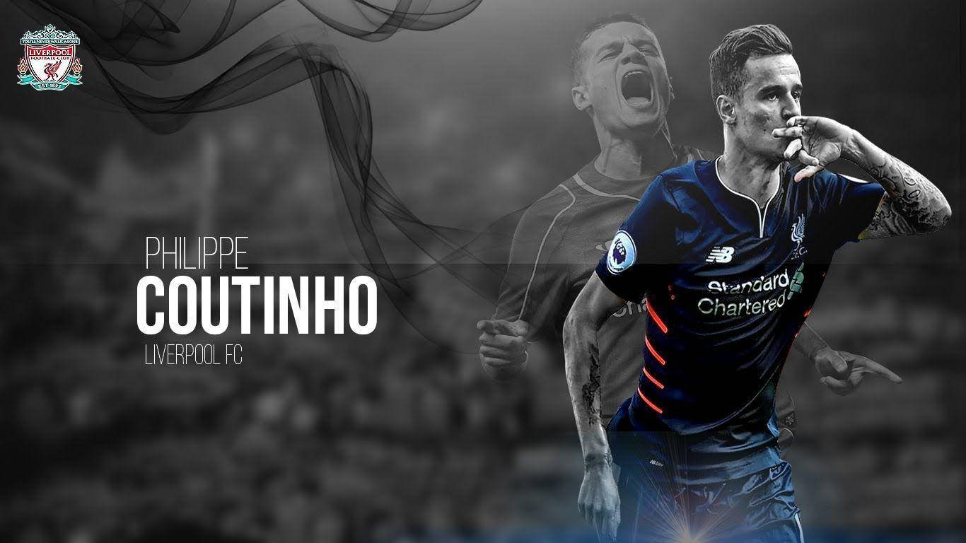 Liver Pool Fc Player Philippe Coutinho Wallpaper