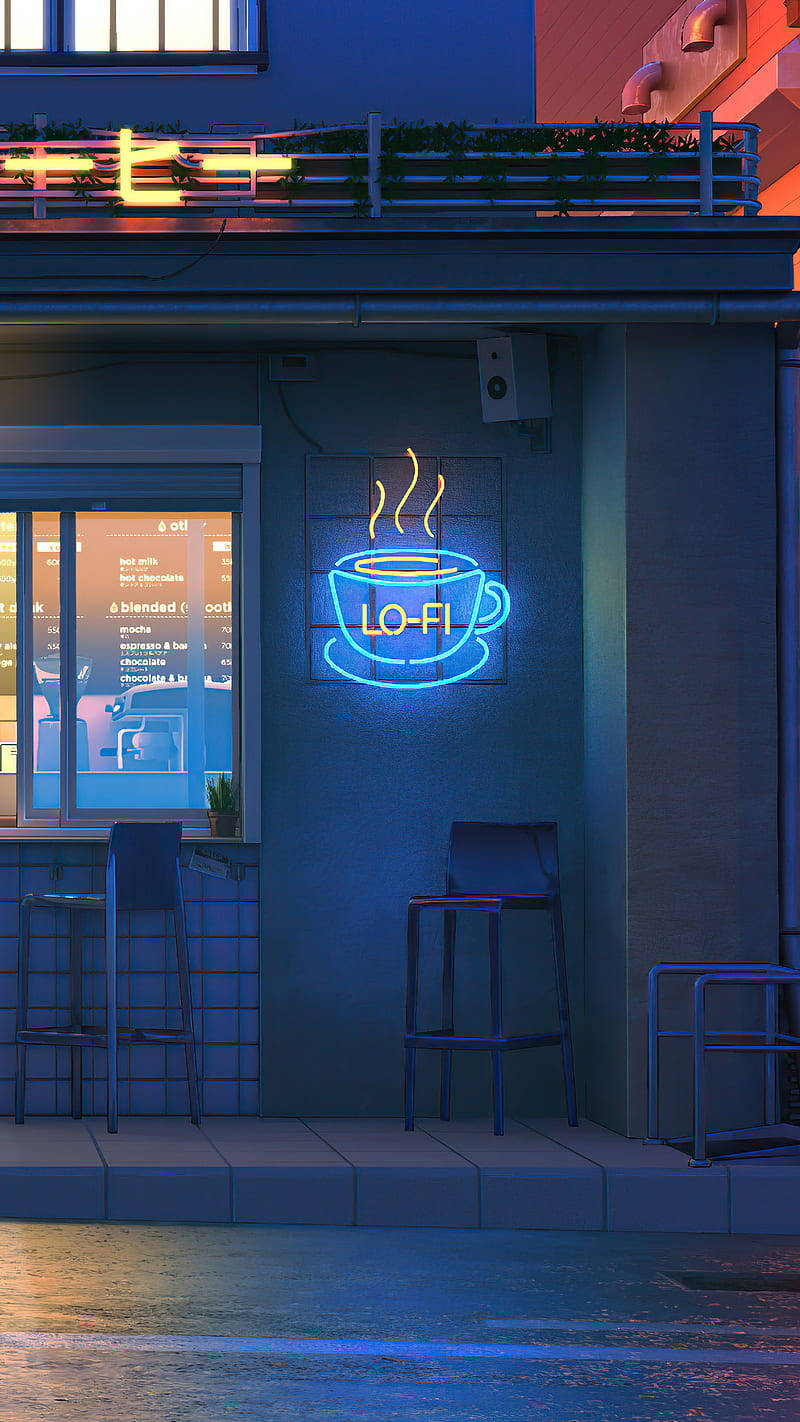 Lo Fi Iphone Cafe Wallpaper