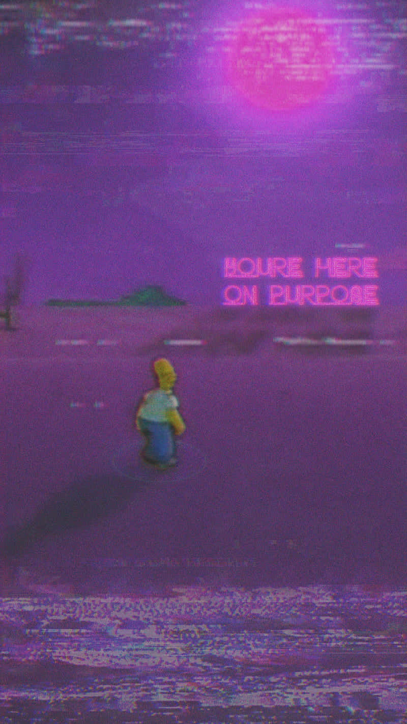 Lo-fi Trash Gang With Homer Wallpaper