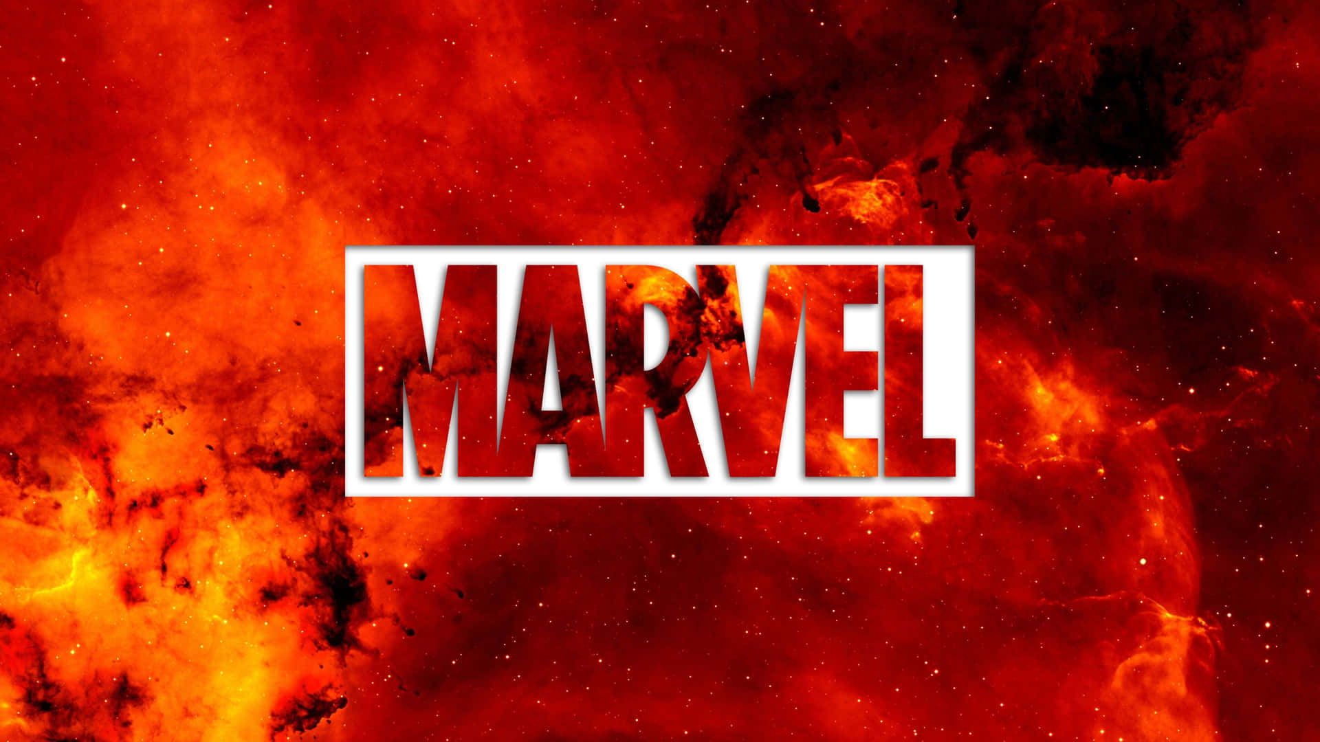 Logo Of Marvel Aesthetic Laptop Design Wallpaper