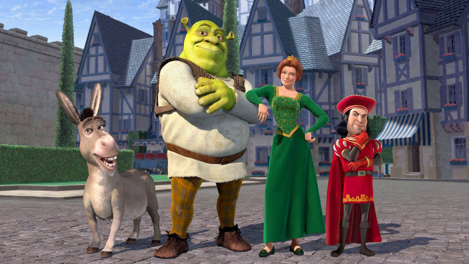 Lord Farquaad And Shrek Characters Wallpaper