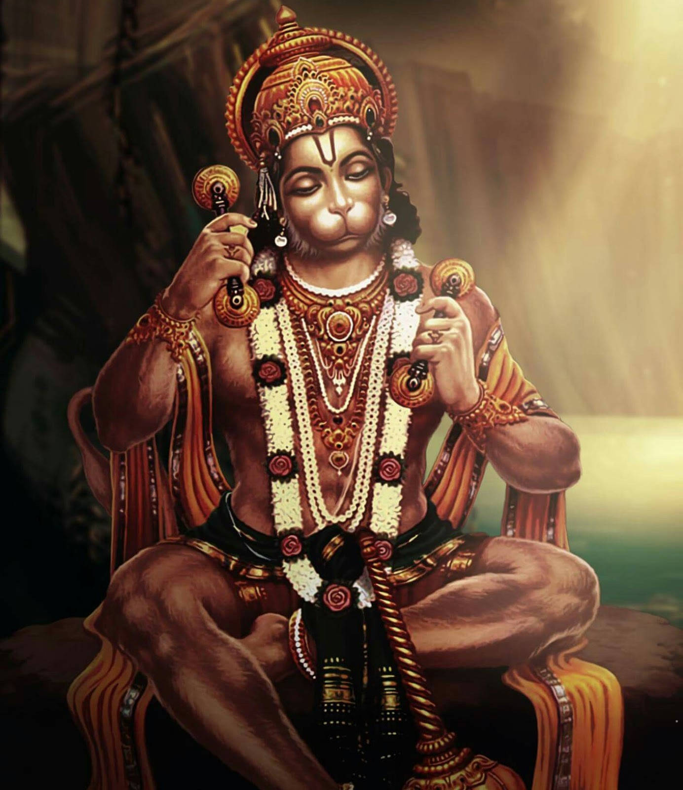 Lord Hanuman 3d Sunlight Wallpaper