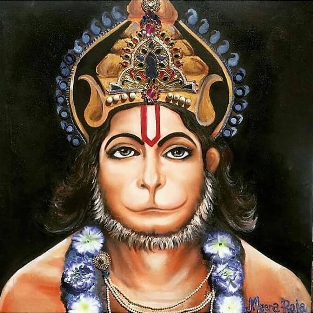 Lord Hanuman Portrait Wallpaper