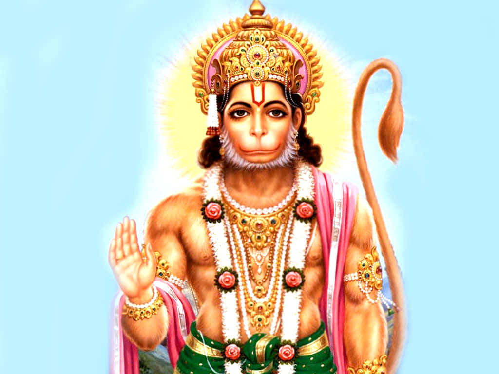 Lord Hanuman Traditional Artwork Wallpaper