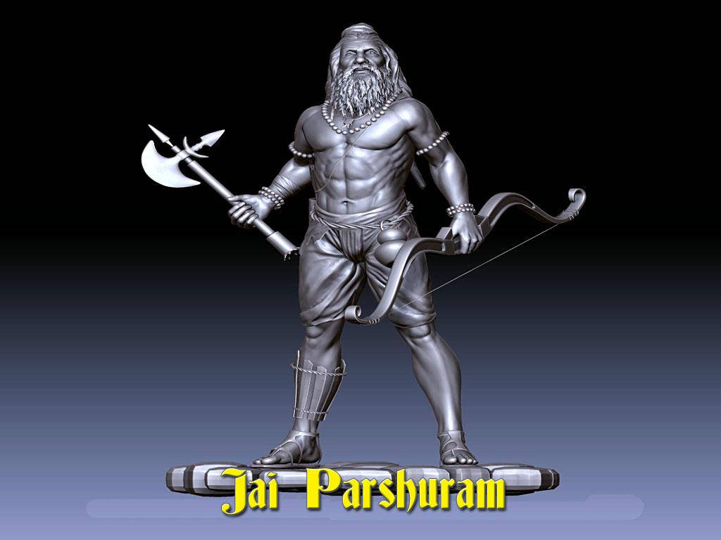 Lord Parshuram Silver Statue Wallpaper