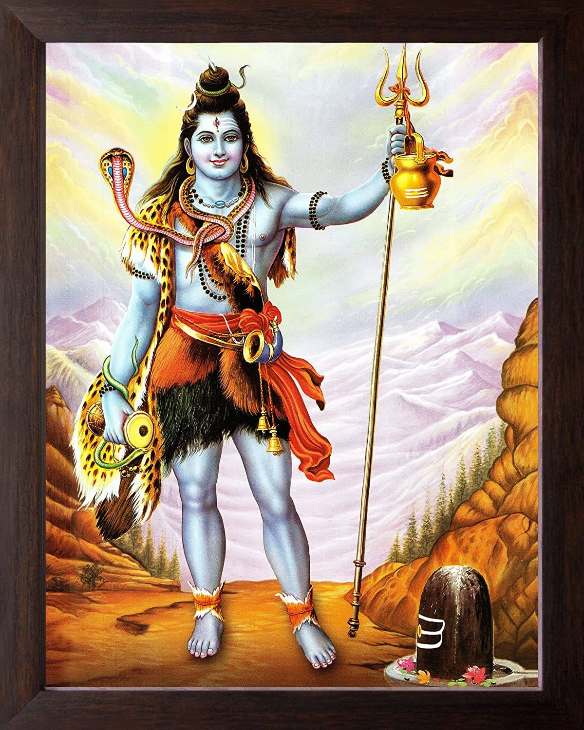 Lord Shiva In A Desert Wallpaper