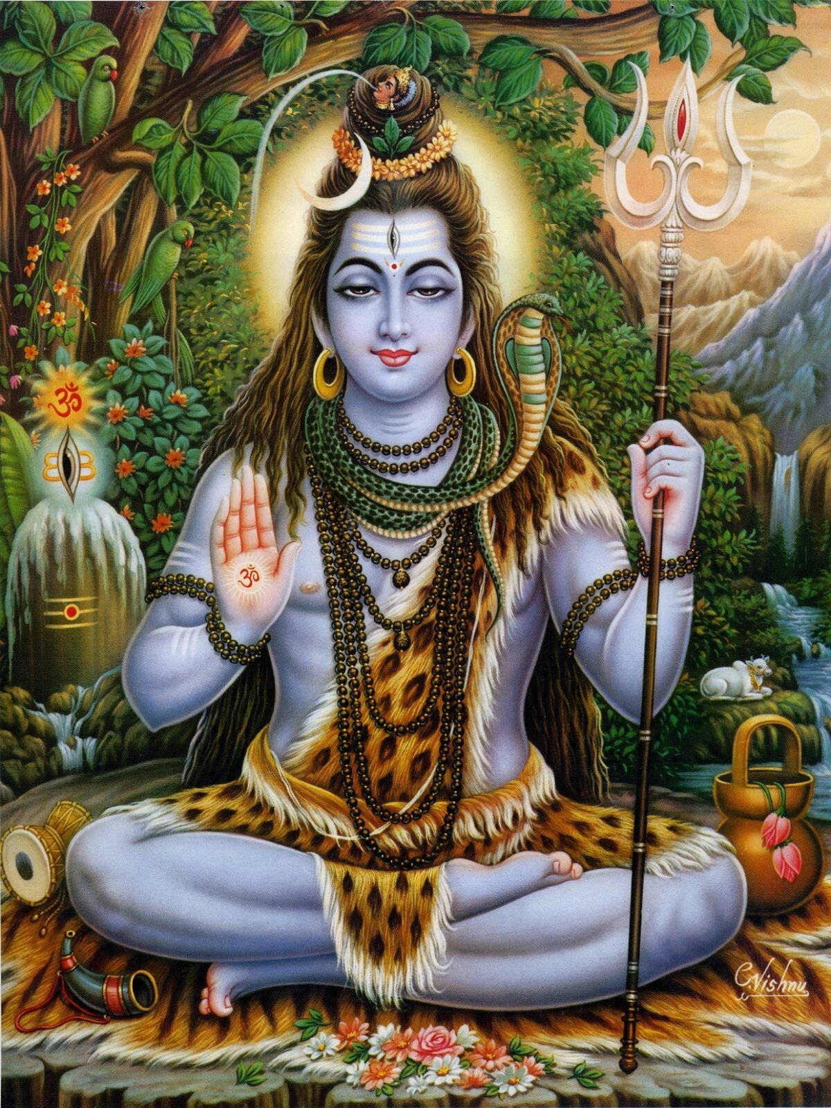 Lord Shiva In Nature Wallpaper
