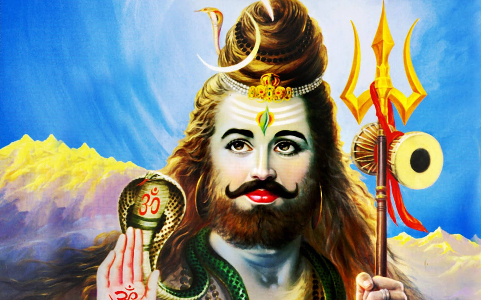 Lord Shiva Moustache Wallpaper
