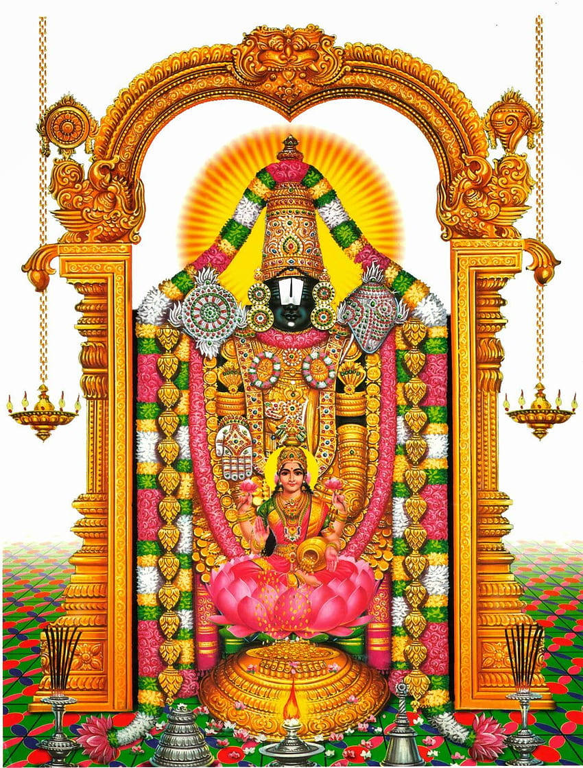 Lord Venkateswara 4k And Lakshmi Wallpaper