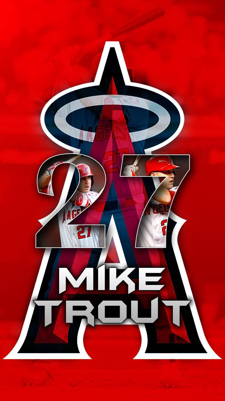 Los Angeles Angels 27 Mike Trout Wallpaper