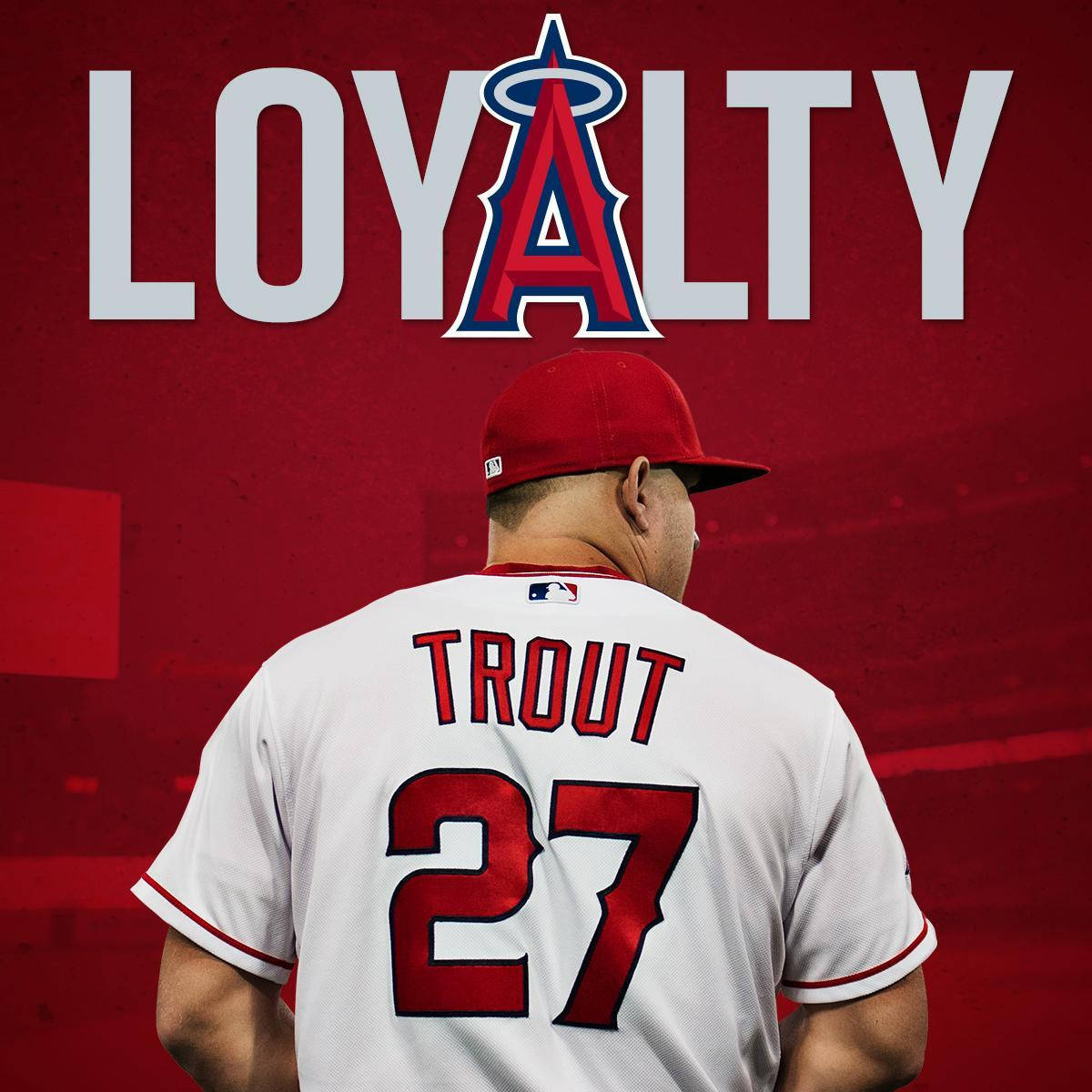 Los Angeles Angels Mike Trout Loyalty Wallpaper
