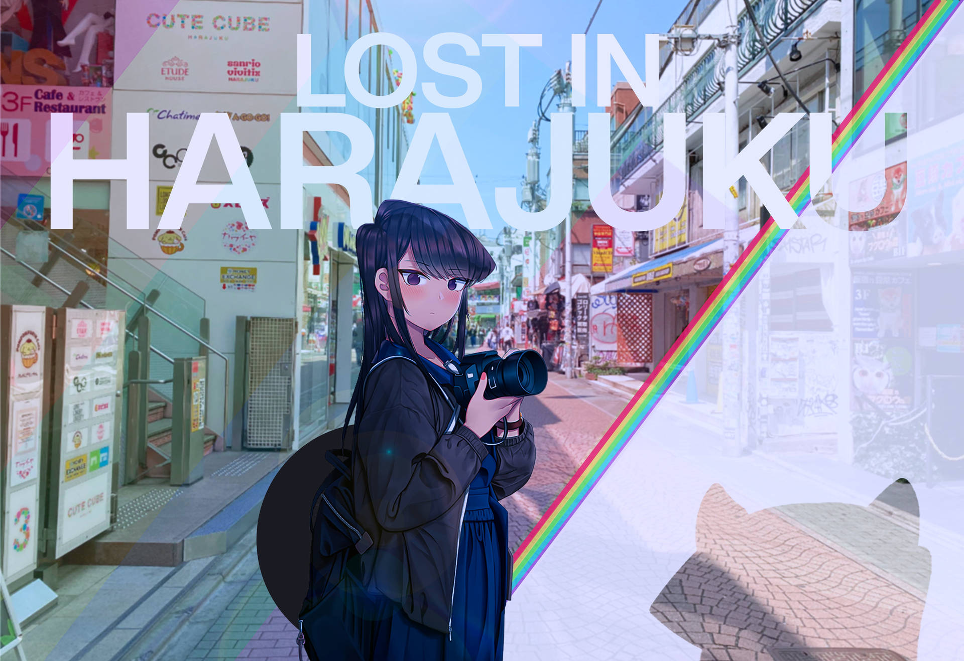 Lost In Harajuku Tokyo Japan Girl Wallpaper