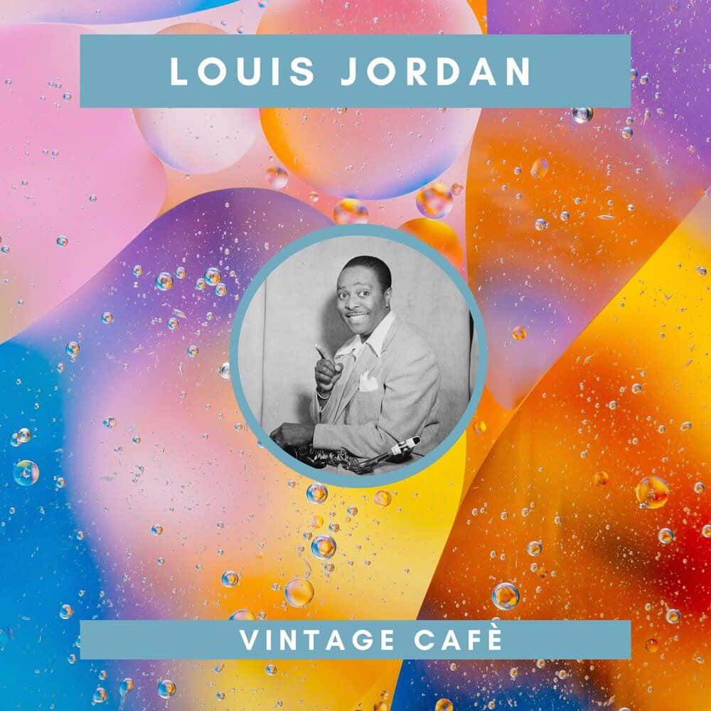 Louis Jordan Vintage Cafe Album Cover Wallpaper