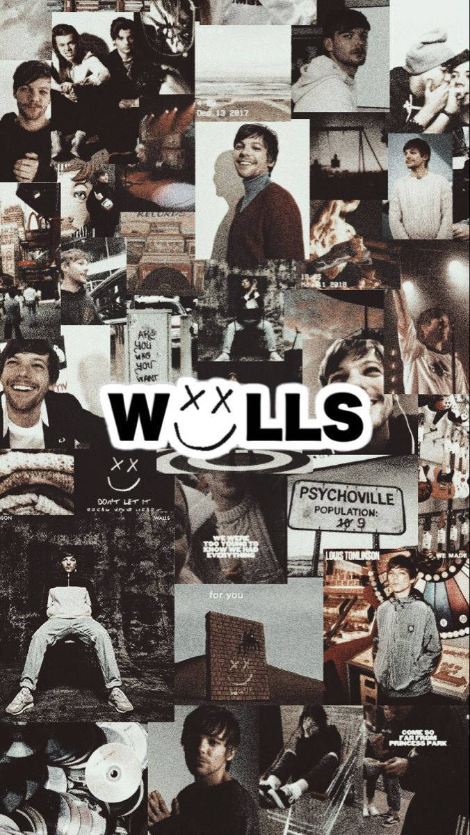 Louis Tomlinson Walls Collage Characteristic Expression Wallpaper