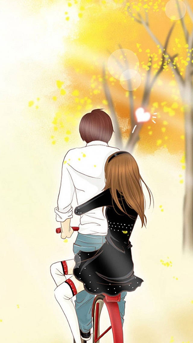 Love Cute Couple Anime Wallpaper