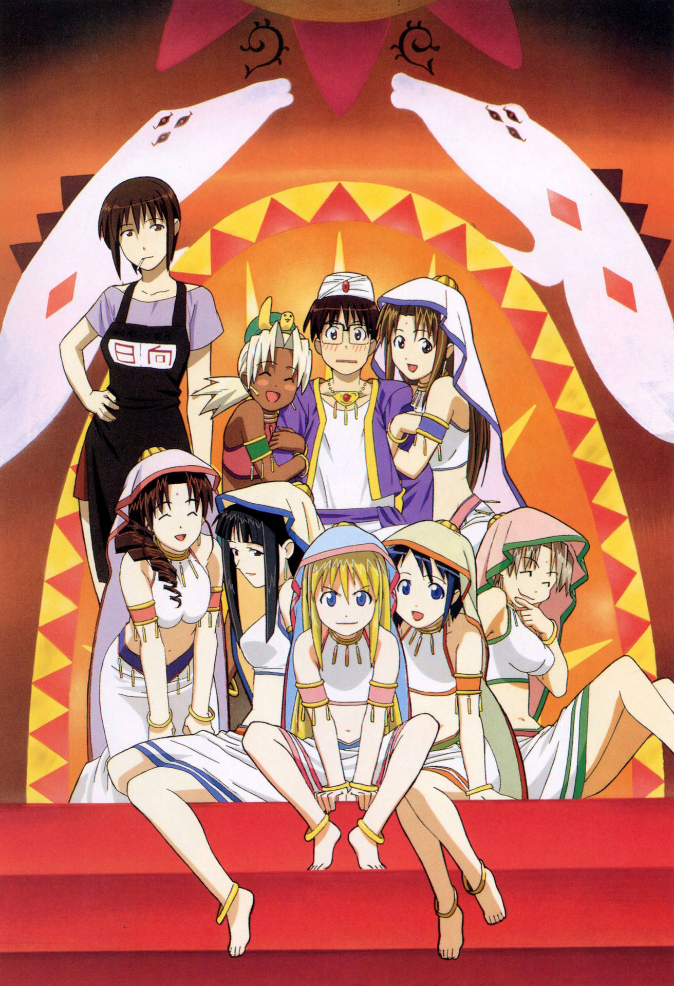 Download free Love Hina Characters Arabian Outfit Wallpaper -  MrWallpaper.com