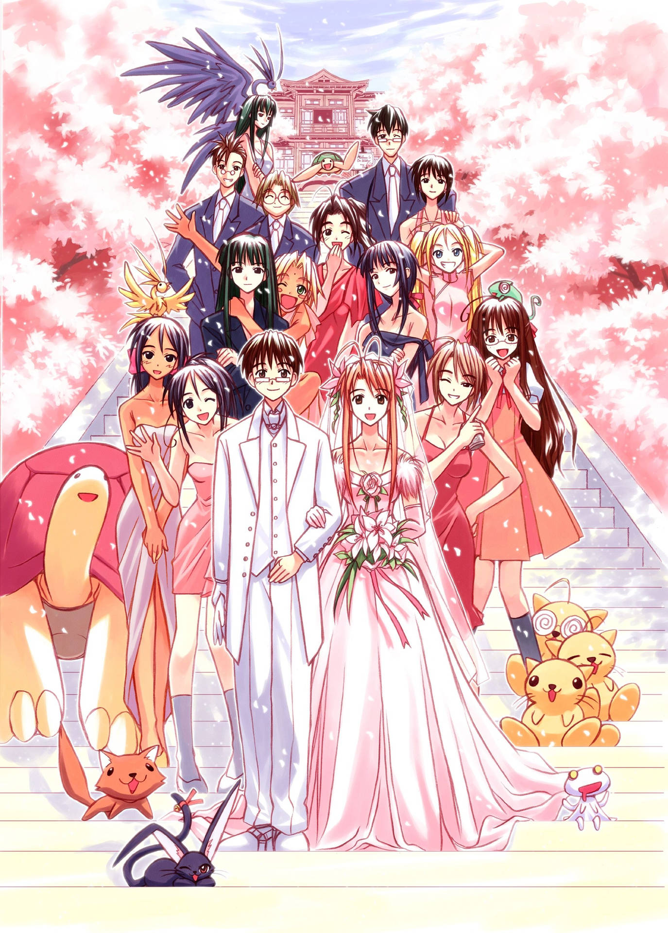 Download free Love Hina Keitaro Naru Wedding Wallpaper - MrWallpaper.com