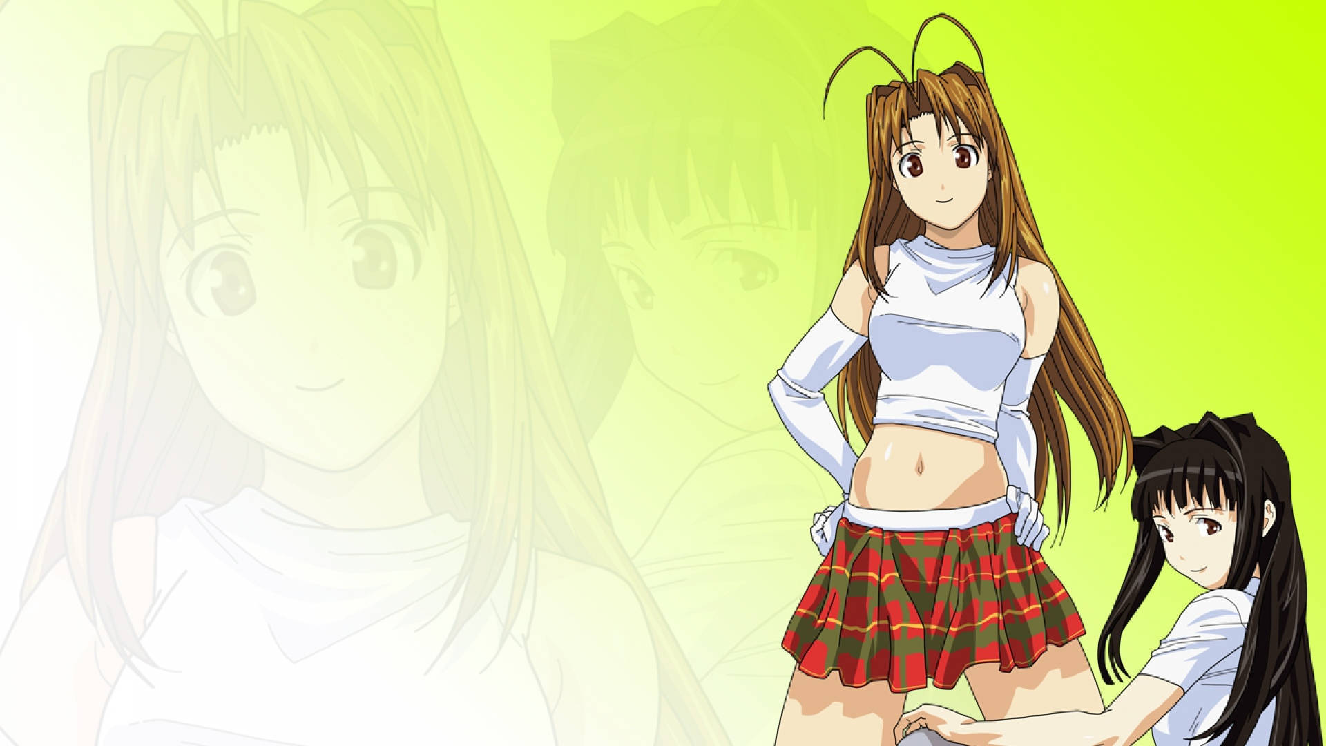 Download free Love Hina Naru And Motoko Wallpaper - MrWallpaper.com