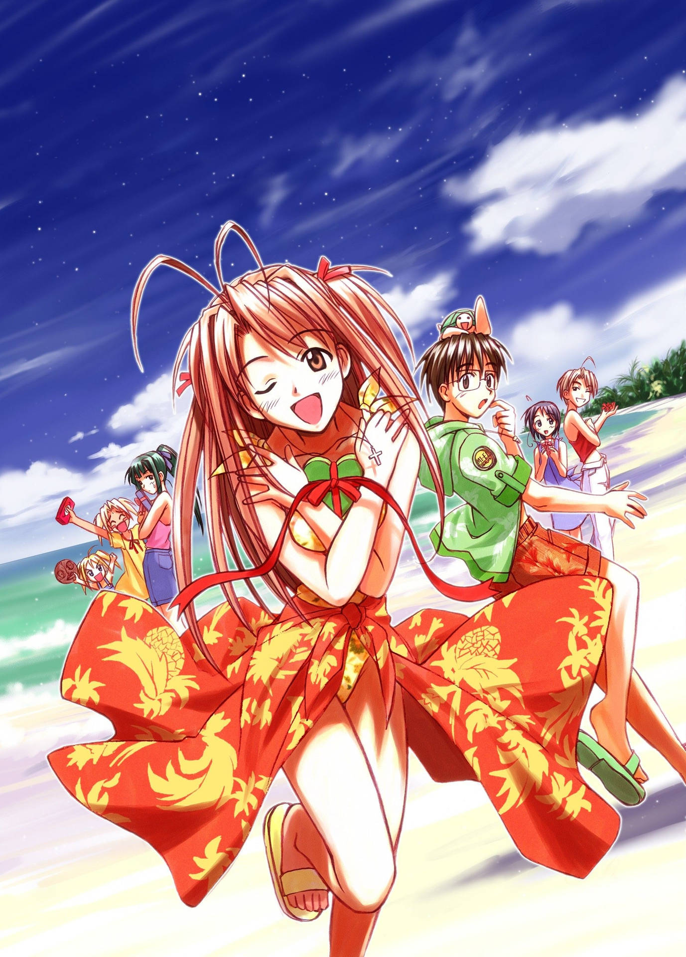 Download free Love Hina Summer Vibes Wallpaper - MrWallpaper.com