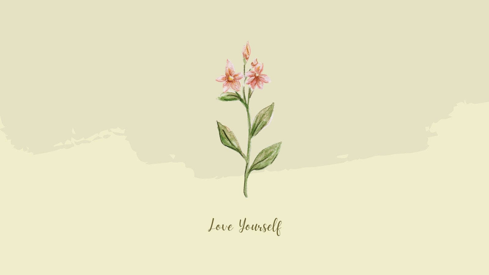 Love Yourself Spring Aesthetic Wallpaper