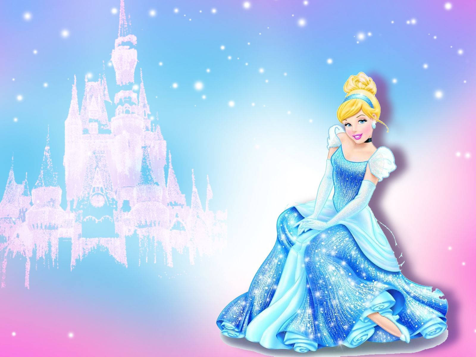 Lovely Cinderella Gradient Background Wallpaper