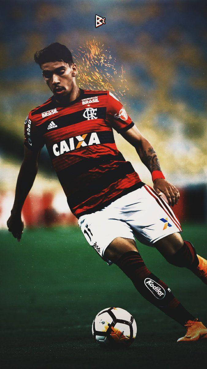 Lucas Paquetá Kicking Ball With Filter Wallpaper