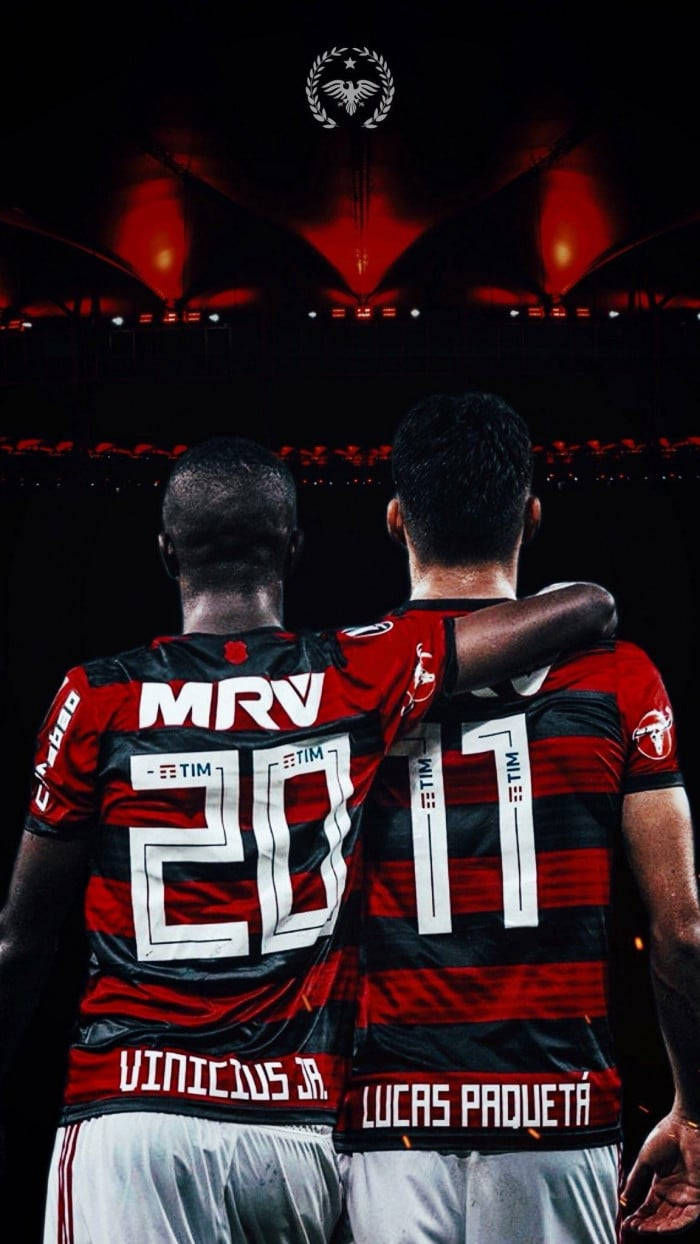 Lucas Paquetá With Vini Jr. Wallpaper