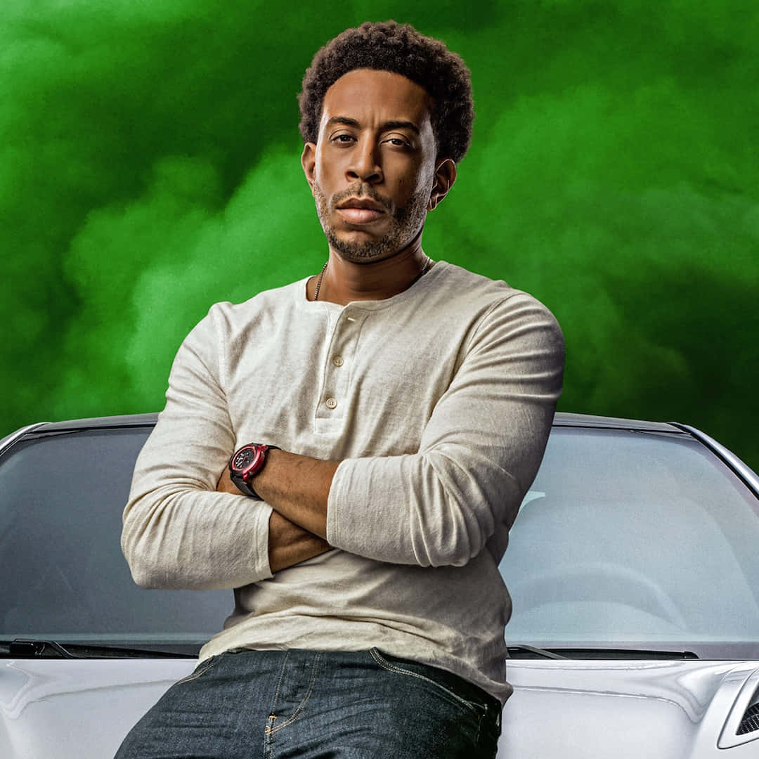 Ludacris Confident Pose With Car Wallpaper