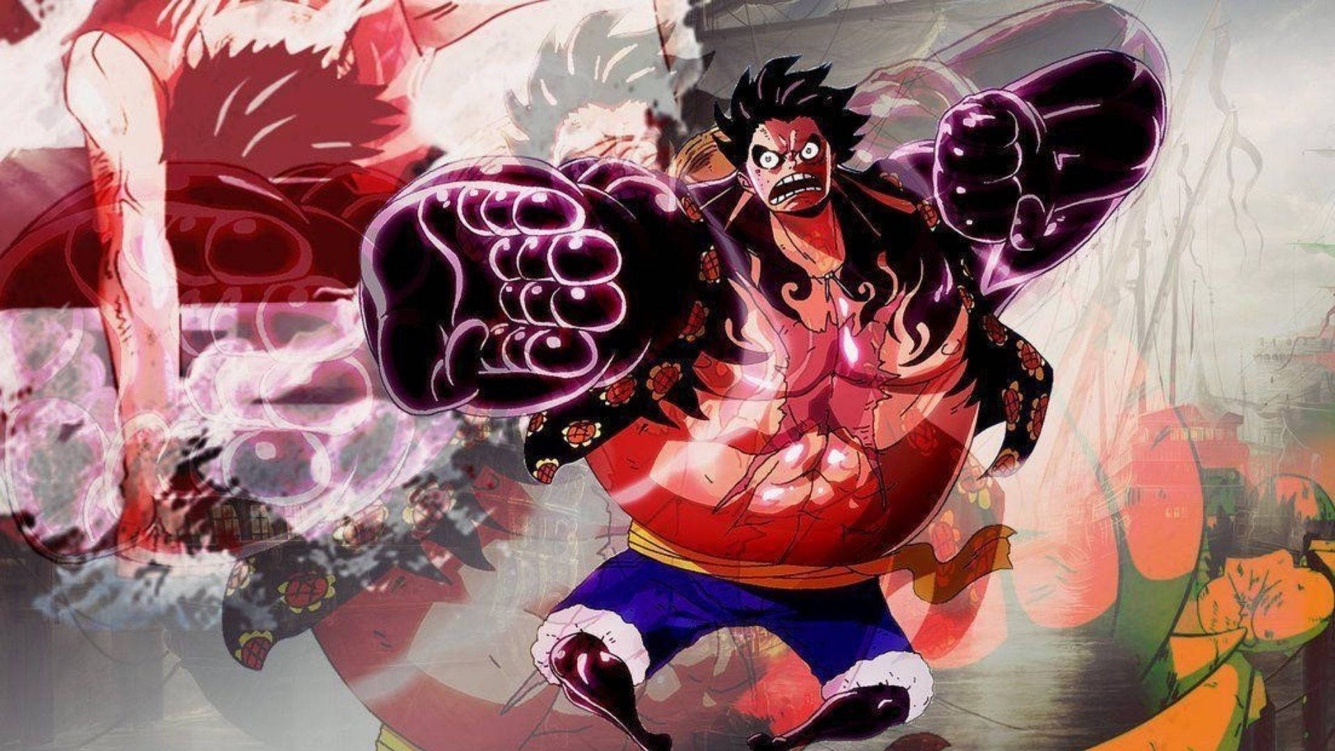 One Piece Wallpaper Ruffy Gear Vierter