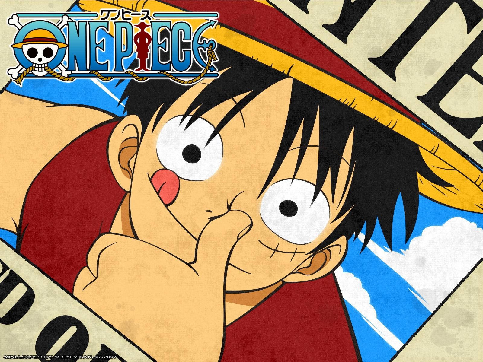 Luffy Wanted Poster One Piece Desktop Wallpaper