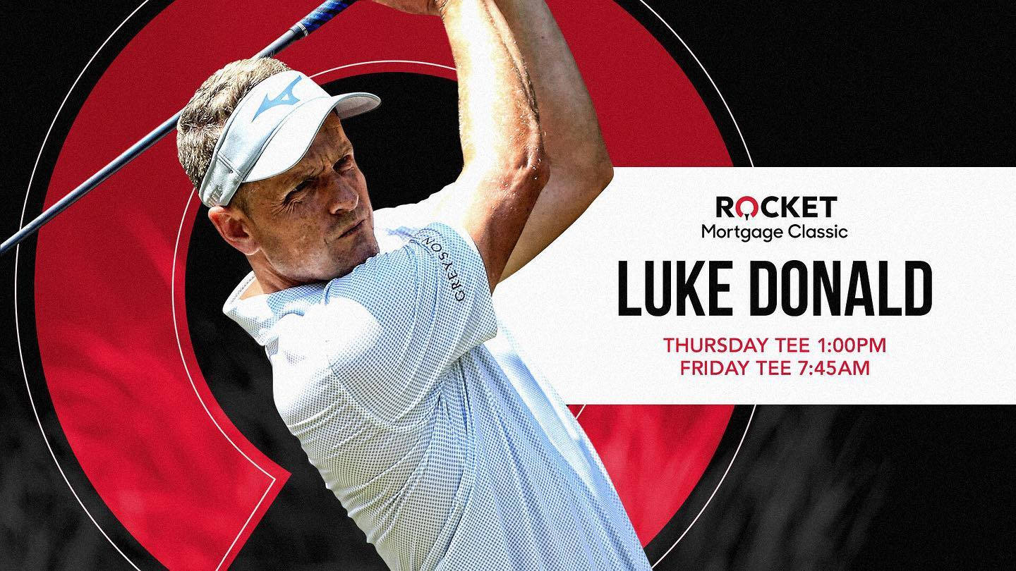 Luke Donald In Rocket Mortgage Classic Wallpaper