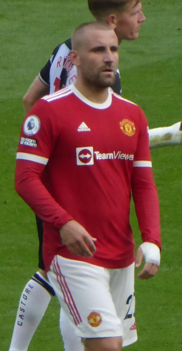 Luke Shaw Playing In Game Portrait Wallpaper