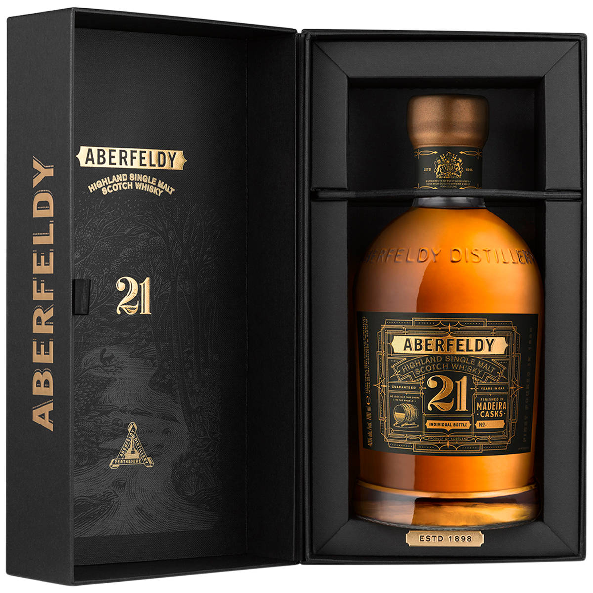 Luxurious Aberfeldy Madeira Cask Gift Box Wallpaper