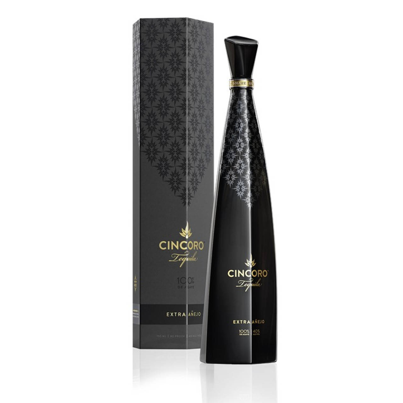 Luxurious Cincoro Tequila Extra Anejo Bottle And Box Wallpaper