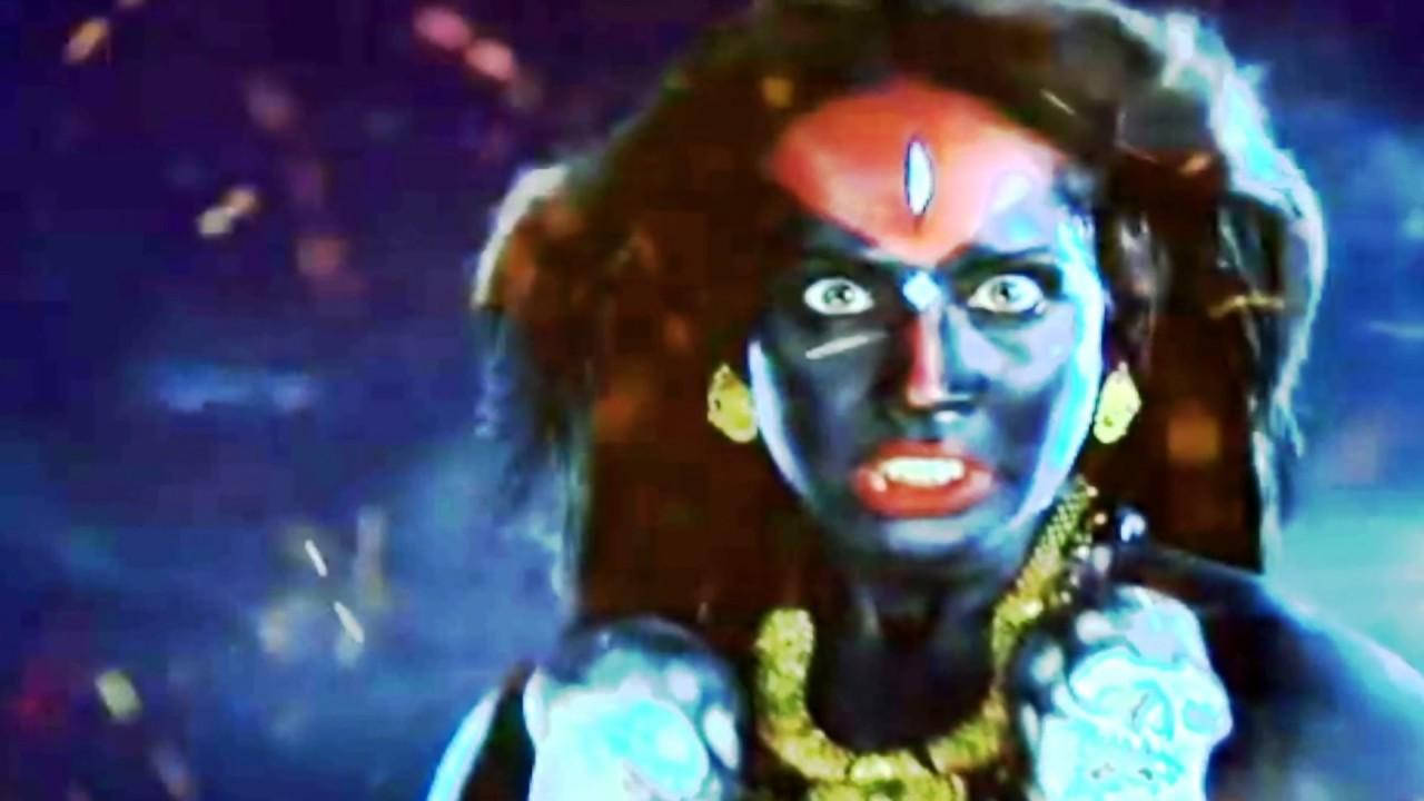 Maa Kali Close-up Shocked Face Wallpaper