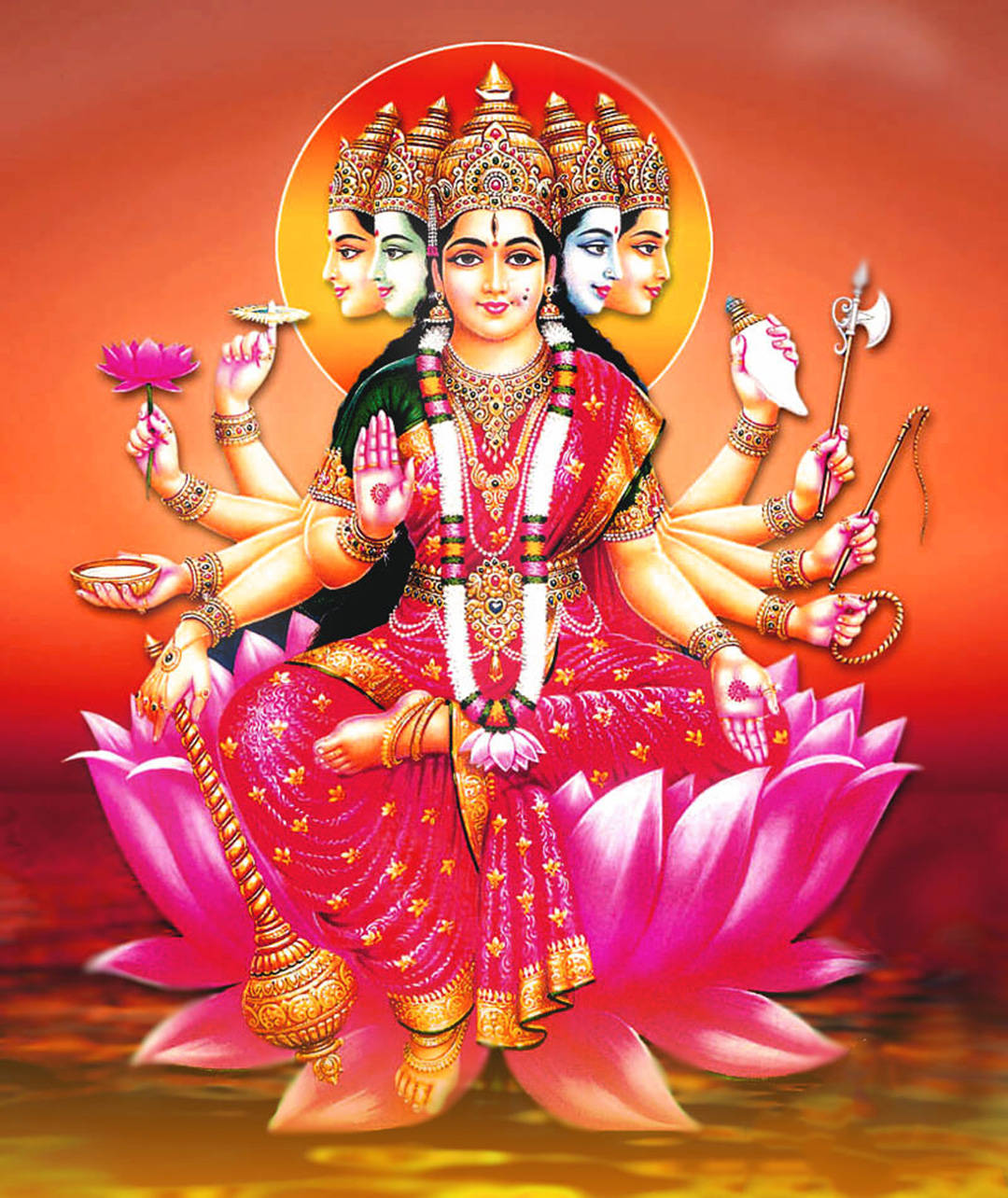 Maa Sherawali Goddess Navratri Art Wallpaper