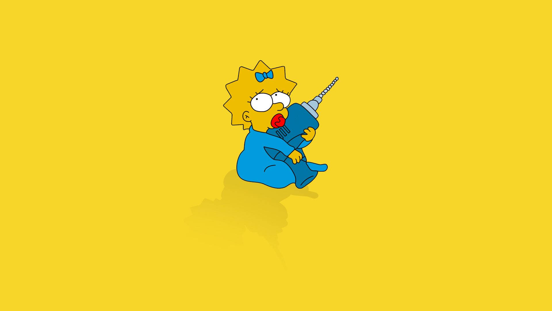 Maggie Simpsons Drill Wallpaper
