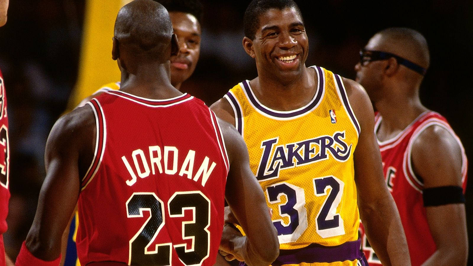 Magic Johnson And Michael Jordan Wallpaper