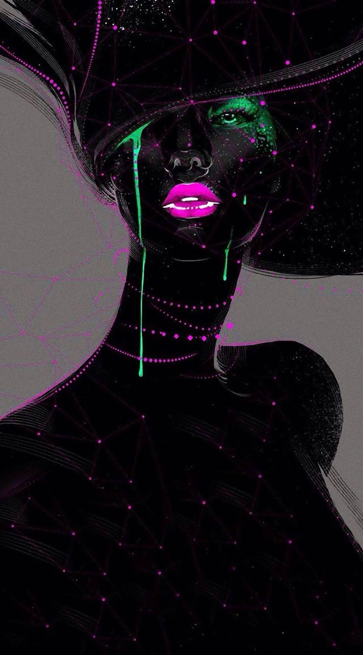 Magical Beautiful Black Woman Wallpaper