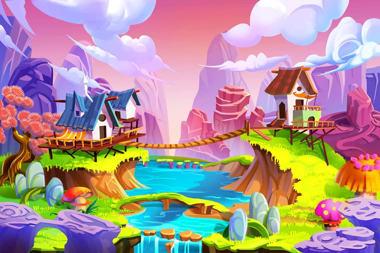 Magical Candy Dreams Come True In Candy Land! Wallpaper