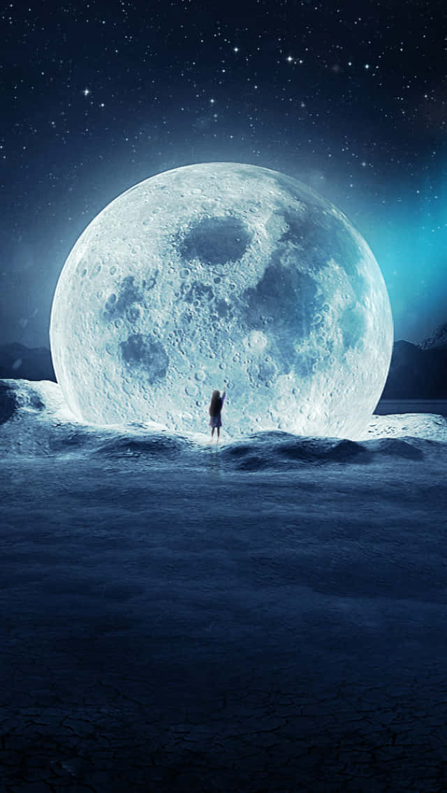 Magical Cool Moon Illuminating The Night Sky Wallpaper