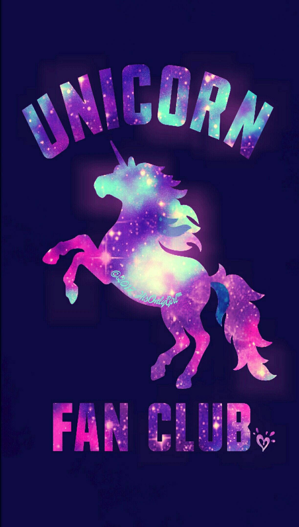 Magical Galaxy Unicorn Fan Club Wallpaper