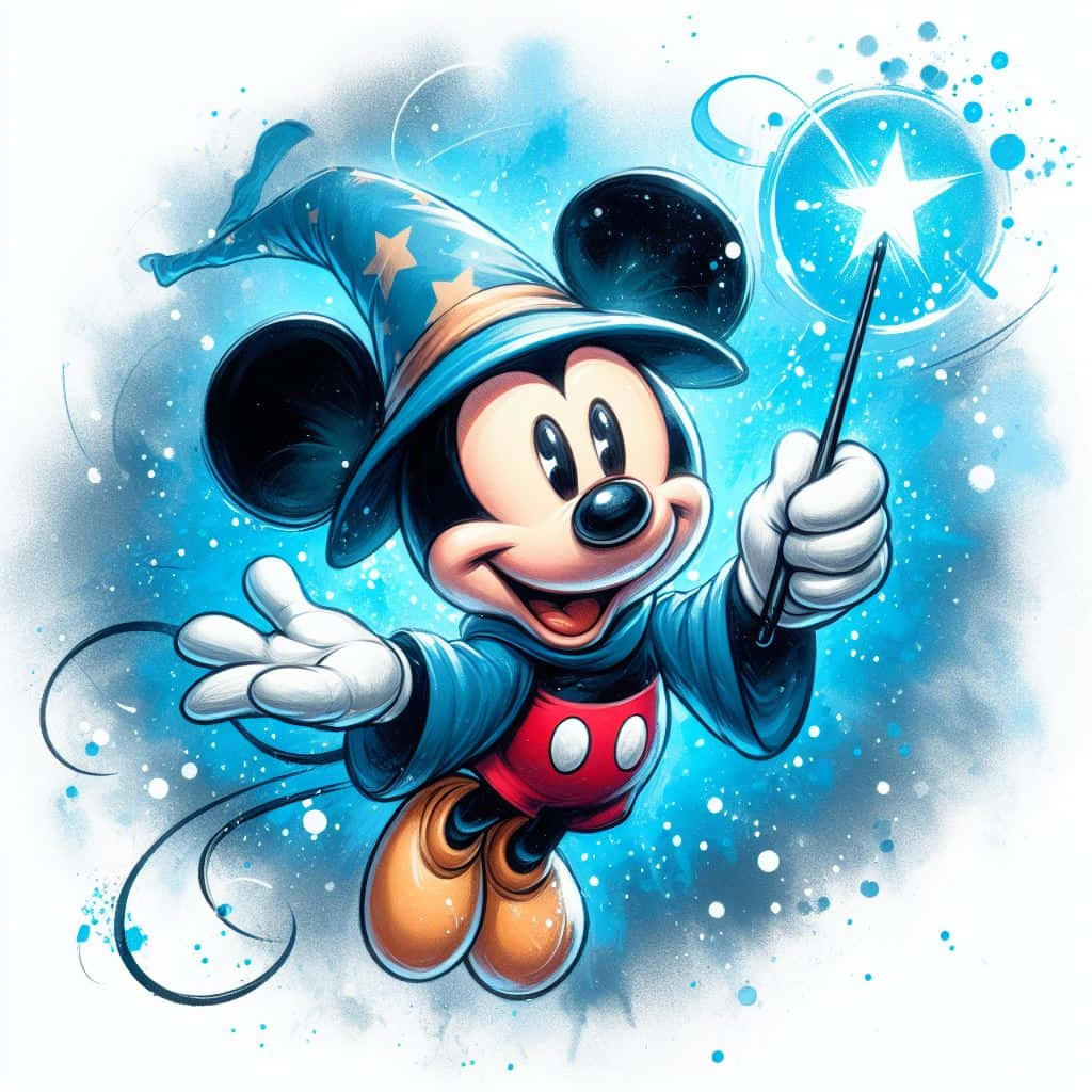 Magical Mickey Sorcerers Apprentice Fantasia Wallpaper