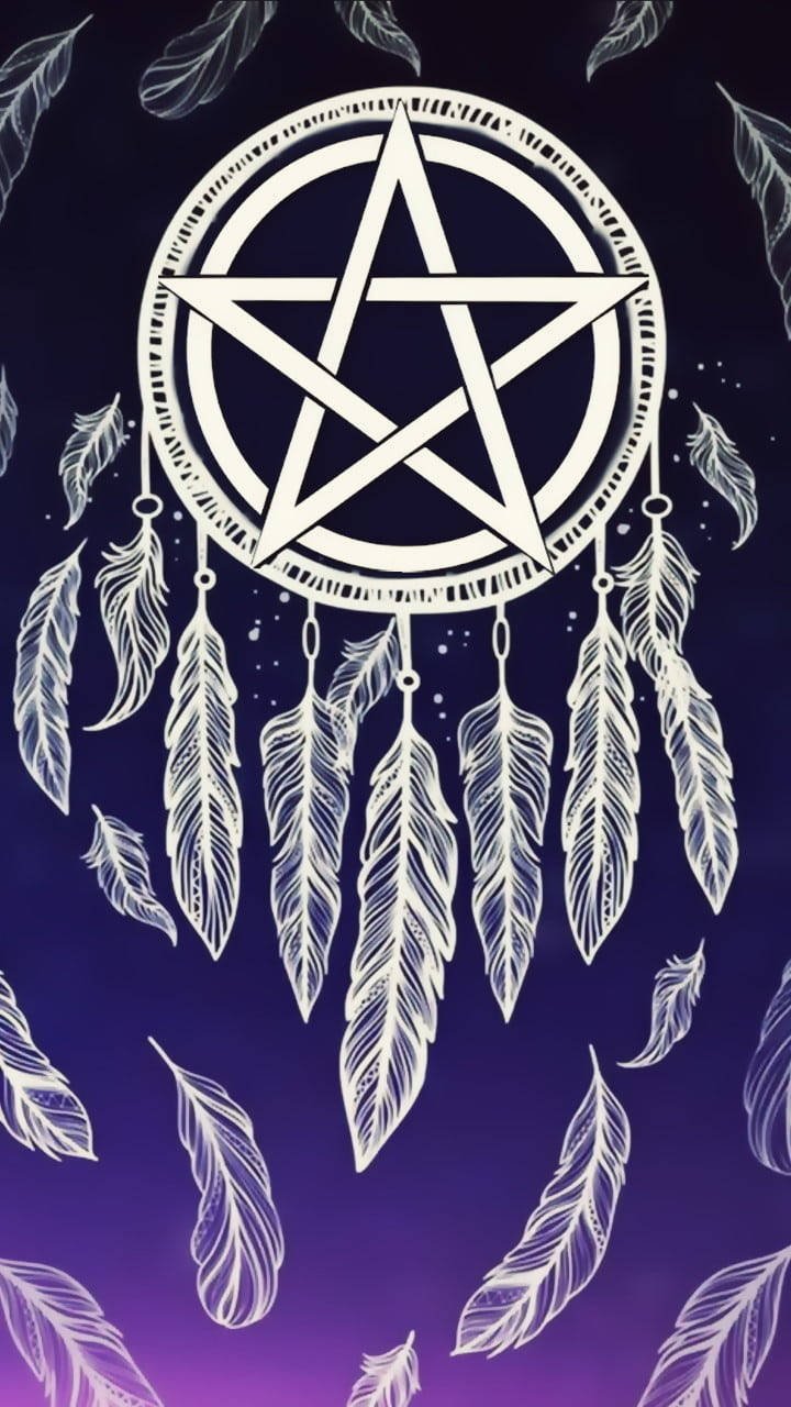 Magical Witchy Dreamcatcher Design For Iphone Wallpaper